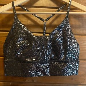 Sweaty Betty Disco Metallic Sports Bra